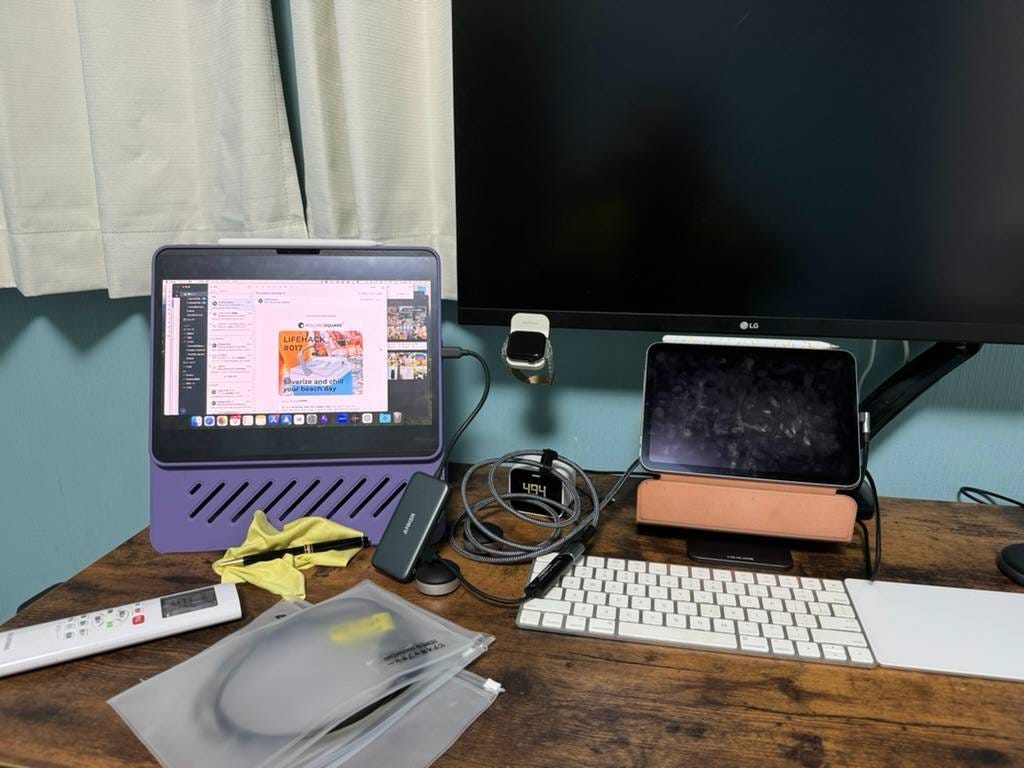 古いiPadをモニター化 UVCカメラ対応セット iPadOS 17がUVCサポート HDMI⇒USBキャプチャーで外部ディスプレイ化