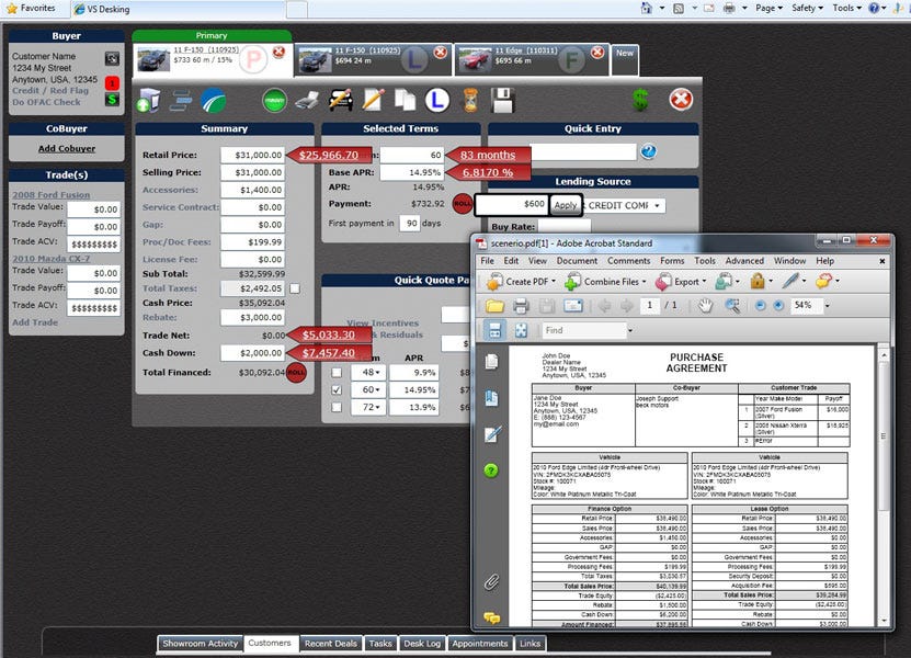 Automotive Desking
