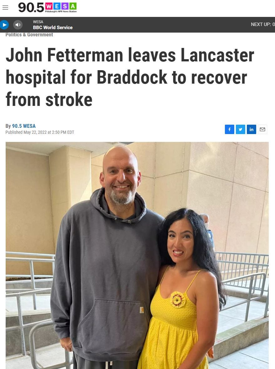 Fetterman May 2022