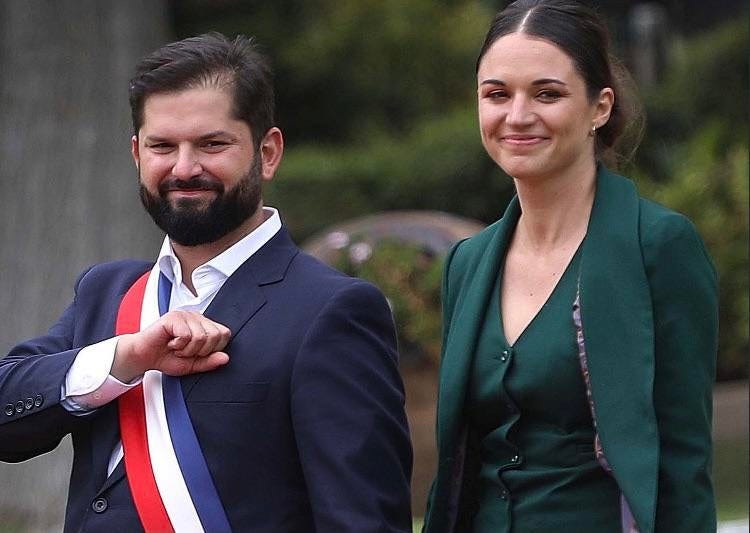Chile's new president, Gabriel Boric and his partner Irina Karamanos at the presidential inaguration ceremony last friday. Gabriel is of croatian ancestry while Irina is part greek : r/AskBalkans Chile's new president, Gabriel Boric and his partner Irina Karamanos at the presidential inaguration ceremony last friday. Gabriel is of croatian ancestry while Irina is part greek : r/AskBalkans