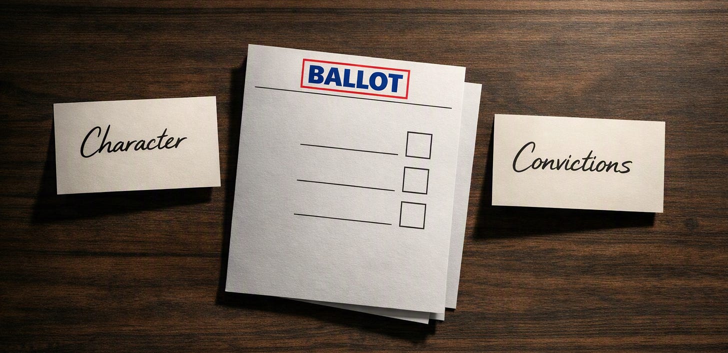 Blue BALLOT text with red outline Blue BALLOT text with red outline