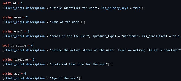 Schemata Data Contract in ProtoBuf