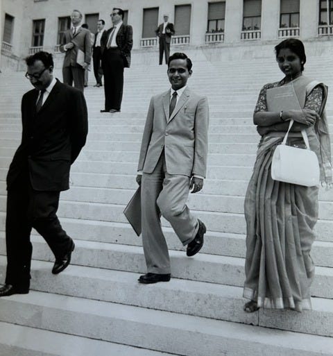 An image showing TK Radha at a summer school in Italy. An image showing TK Radha at a summer school in Italy.