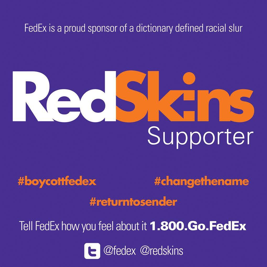 Osages protest 'Redskins' name with FedEx boycott