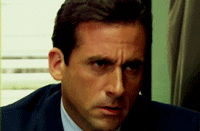 Michael Scott from The Office covering his face in frustration.