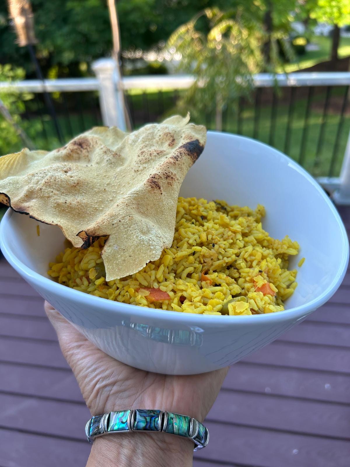 Masala Khichdi with paapad