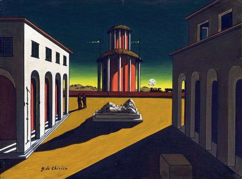 Italian squares in the paintings by Giorgio de Chirico ❤️ - Chirico Giorgio