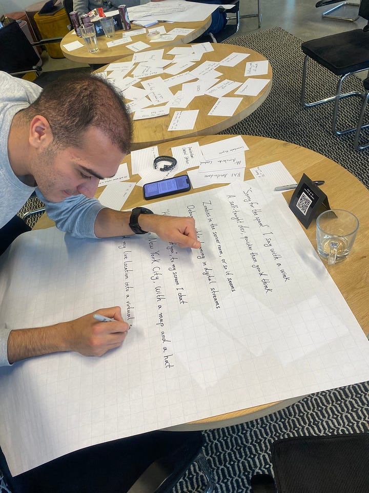 Corporate Poetry Team Building Workshop Amsterdam