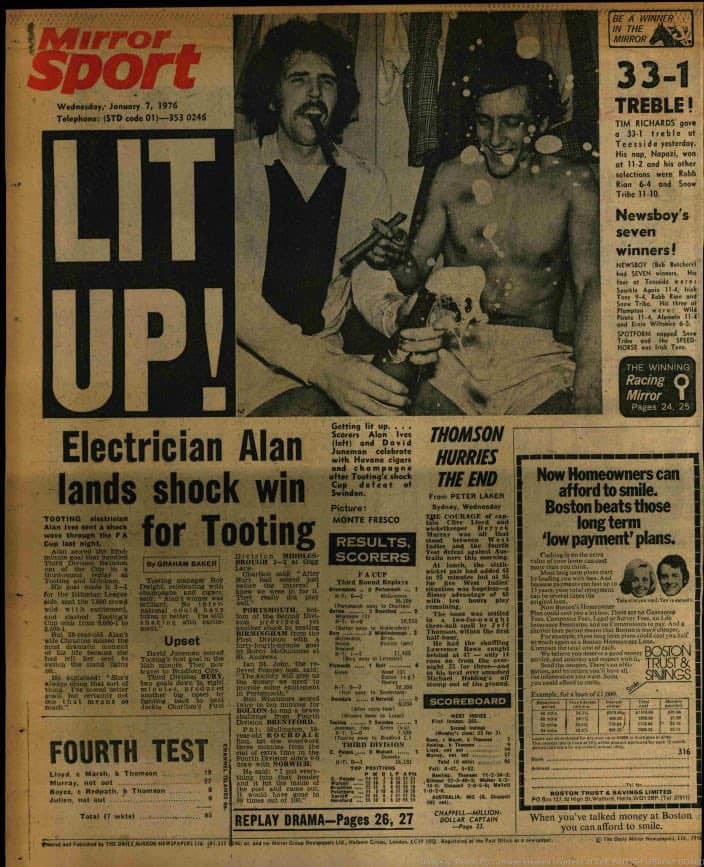 Programme Football Tooting & Mitcham United Vs Worcester City - FA Trophy 12/01/1980