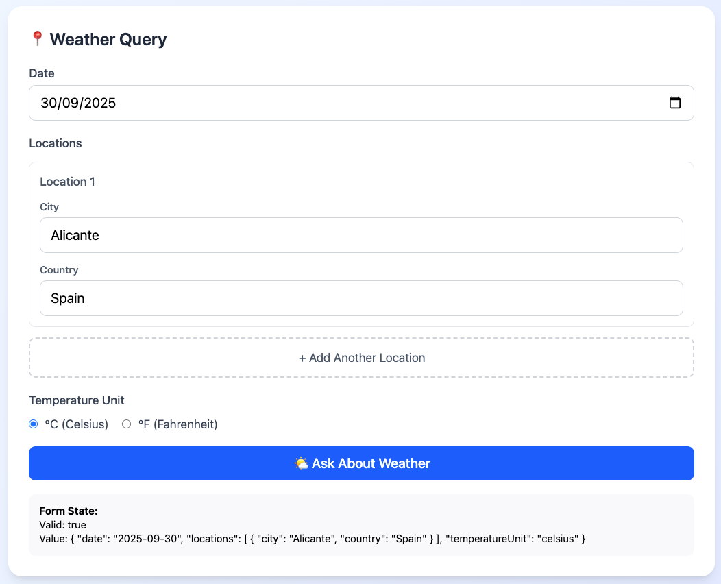 Dynamic Signal Form Arrays