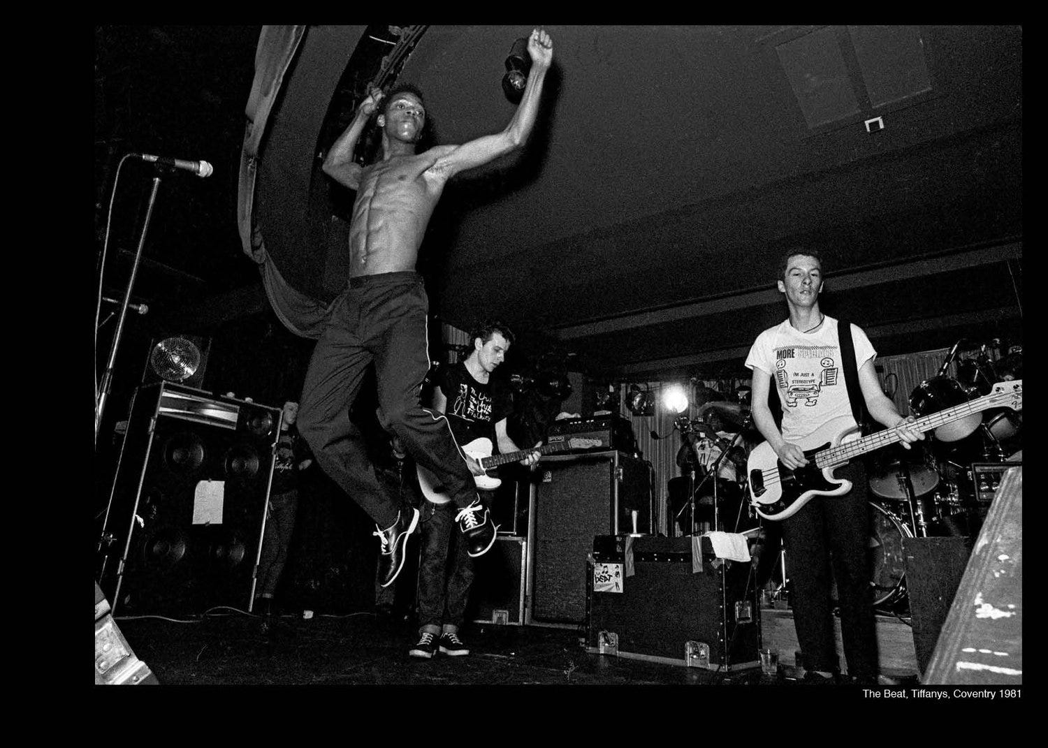 The Beat at Tiffany’s, Coventry, 1981 by Sid Shelton from the Rock Against Racism Live zine. The Beat at Tiffany’s, Coventry, 1981 by Sid Shelton from the Rock Against Racism Live zine.