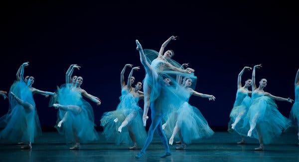 City Ballet's 'Serenade' and 'Red Angels' at Koch Theater - The New York  Times