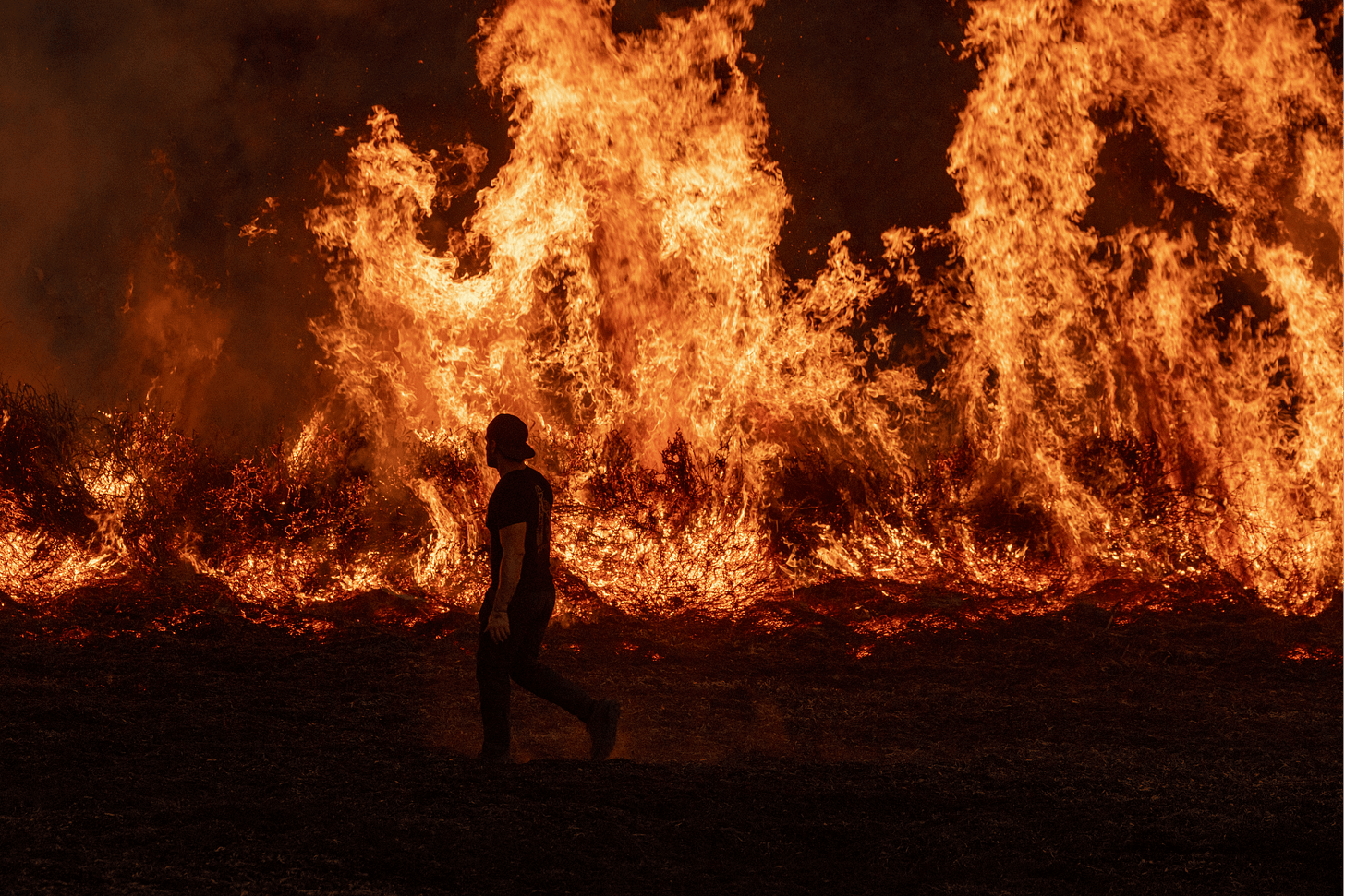 Paul witnessing a deforestation fire. Photo by Mohsin Kazmi.