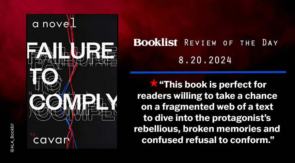 This book is perfect for readers willing to take a chance on a fragmented web of a text to dive into the protagonist’s rebellious, broken memories and confused refusal to conform.