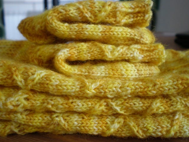Yellow Knitted Socks Yellow Knitted Socks