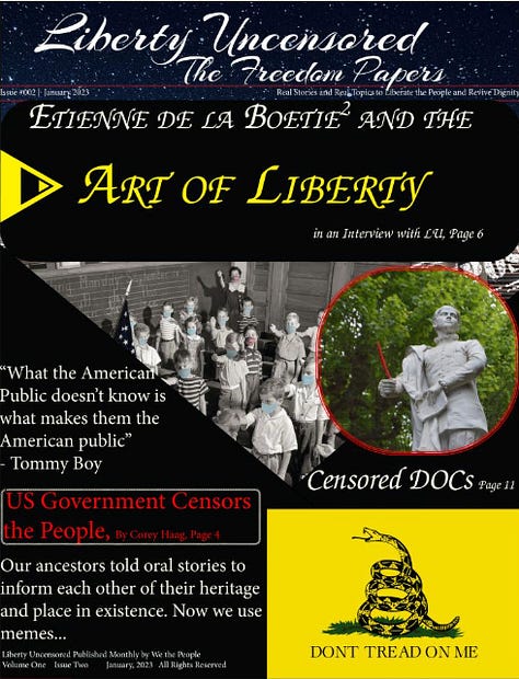 Liberty Uncensored Newspaper Issues 1-8