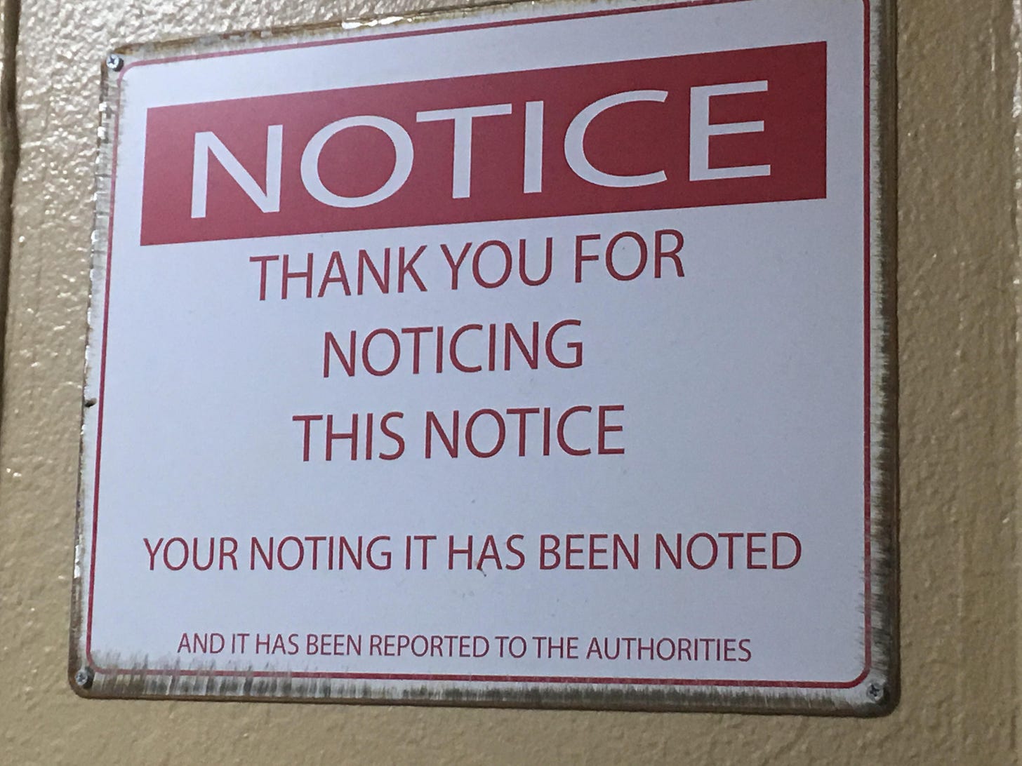 Notice : r/signs