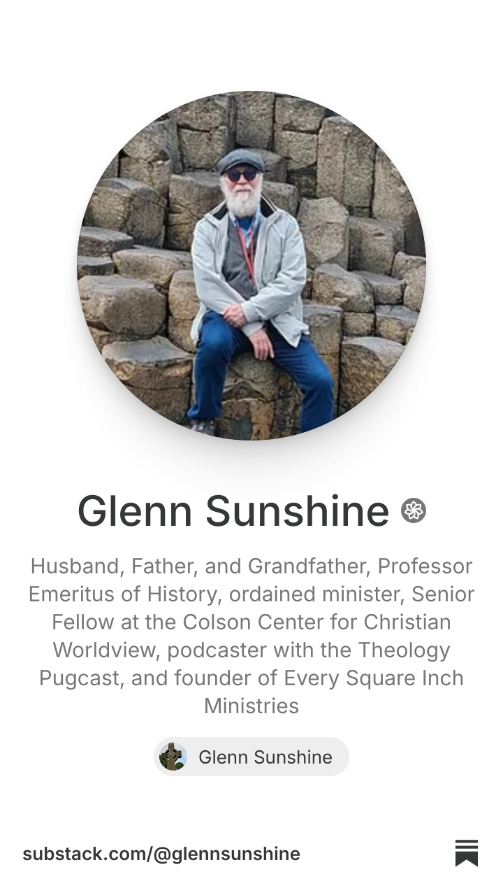 Glenn Sunshine | Substack