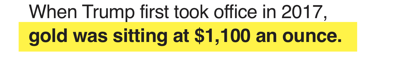 Trump investment landscape highlight Trump investment landscape highlight