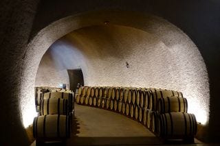 Entrance to chai, or aging cellar, at Covert Estate.jpg Entrance to chai, or aging cellar, at Covert Estate.jpg