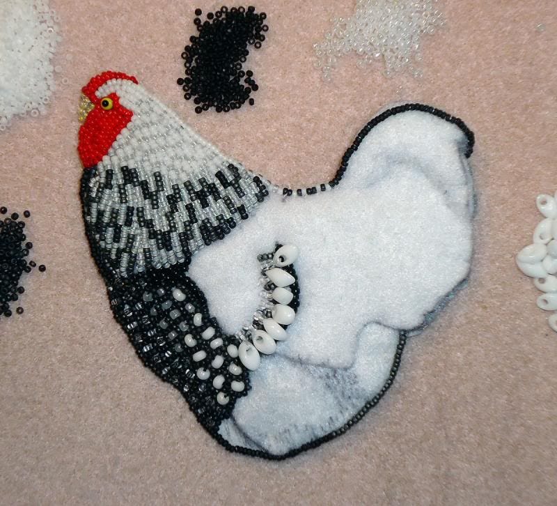 beaded wyandotte rooster chicken painting beads bead embroidery beadwork etsy beaded wyandotte rooster chicken painting beads bead embroidery beadwork etsy
