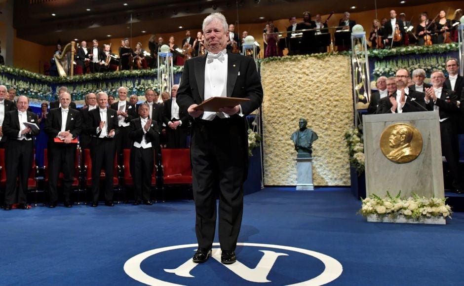 Kazuo Ishiguro, Richard Thaler and other 2017 Nobel Prize winners ...