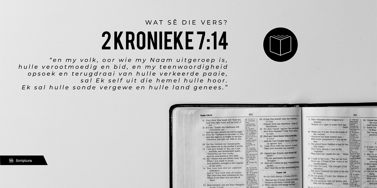 Wat sê die vers: 2 Kronieke 7:14