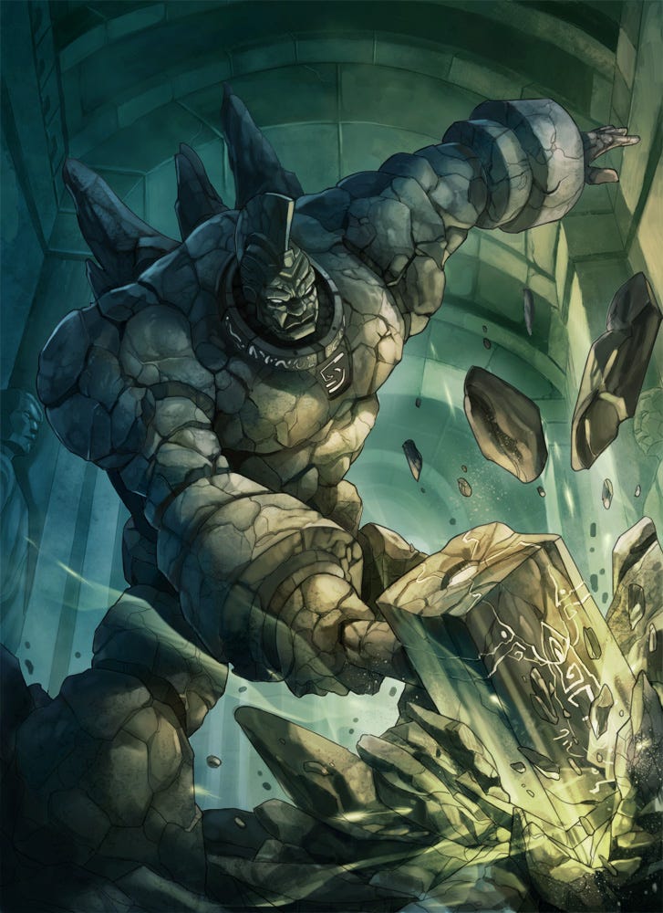 Stone Golem by kikicianjur on DeviantArt