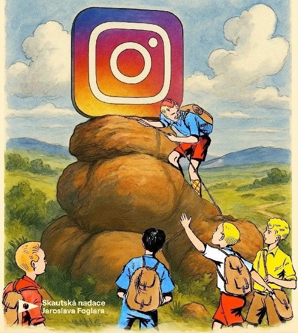 Rychlé šípy na Instagramu
