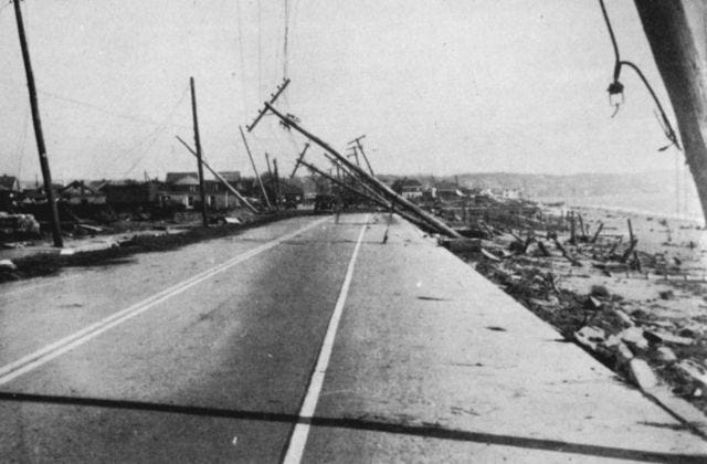 Photographs documenting the 1938 New England Hurricane