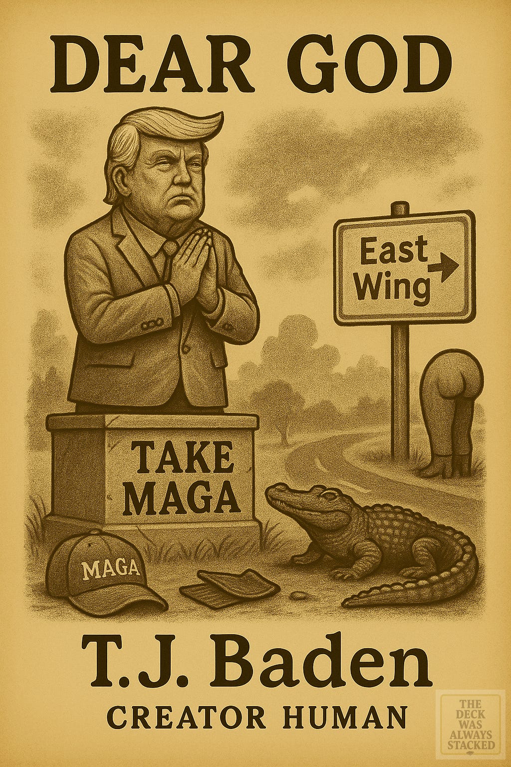 OH DEAR GOD — forgive me, for I know not what he says when he tweets that Truth Social shit. Truly Yours, Truth Engine 2550™