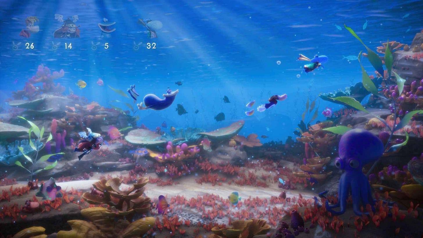 Rayman Legends: Retold underwater level Rayman Legends: Retold underwater level