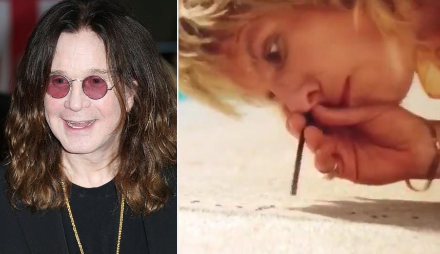 Ozzy Osbourne not recalling snorting ants with Motley Crue The Dirt. Ozzy Osbourne not recalling snorting ants with Motley Crue The Dirt.