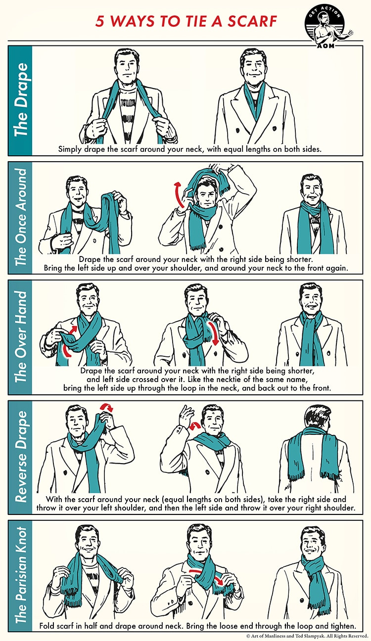 How to Tie a Men's Scarf: 5 Masculine Styles | The Art of Manliness How to Tie a Men's Scarf: 5 Masculine Styles | The Art of Manliness