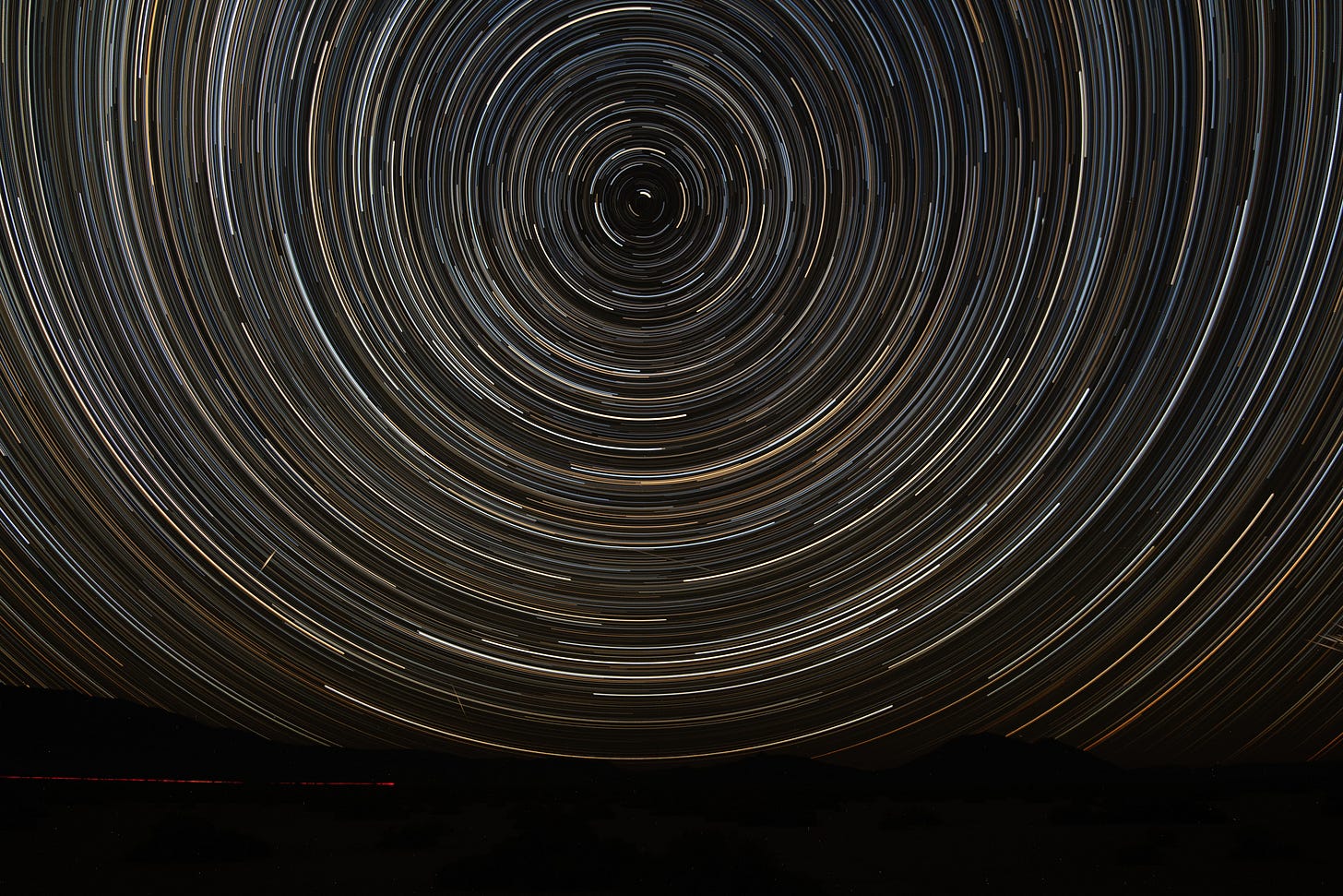 Star trails around the North Star