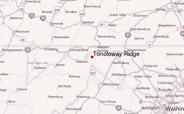 Tonoloway Ridge Mountain Information