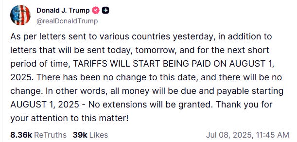 Trump sent trade letters to 14 countries