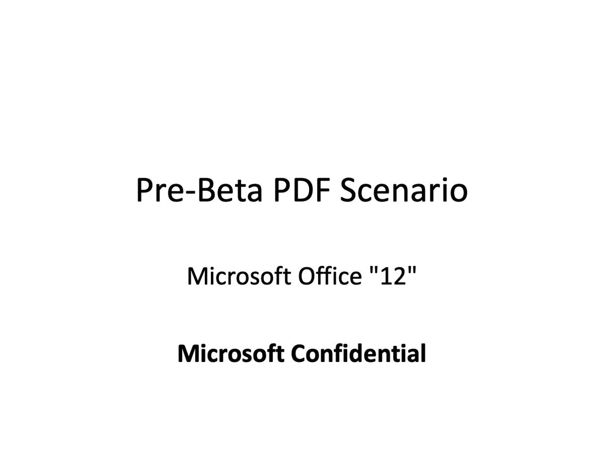 A series of screenshots animated showing the Save As PDF capability in Word, Visio, and Publisher. A series of screenshots animated showing the Save As PDF capability in Word, Visio, and Publisher.