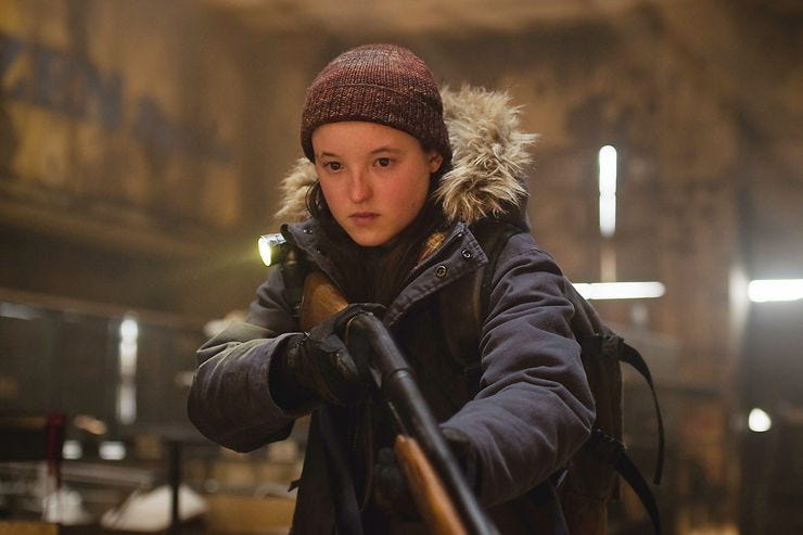 Impulsive tenåringer og pumpehagler - alltid en trygg kombo. Bella Ramsey som Ellie ©HBO/Max