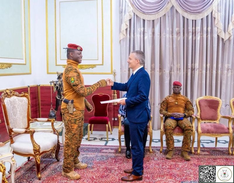 BURKINA FASO RECEIVES ISRAELI AMBASSADOR SIMON SEROUSSI WITH FANFARE