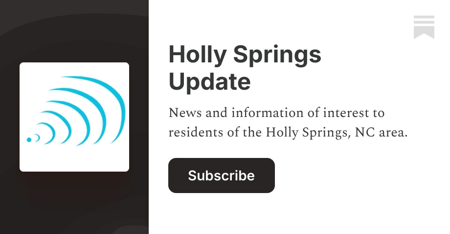Spring Subscribe Holly Springs Update | Substack