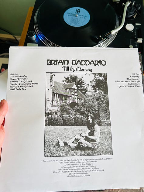 REVIEW: Brian D'Addario—Till The Morning (2025)