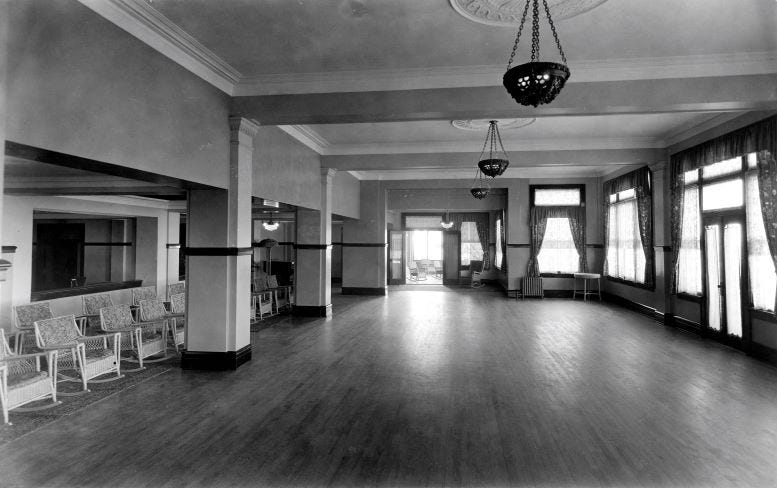 Figure 2: Ballroom in Hotel McAllister in 1922. Courtesy of Florida State Archives.