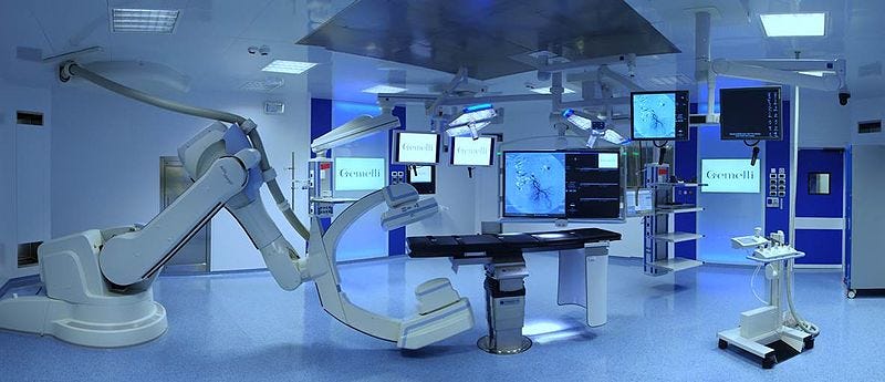 A medical equipment in a hospital

Description automatically generated