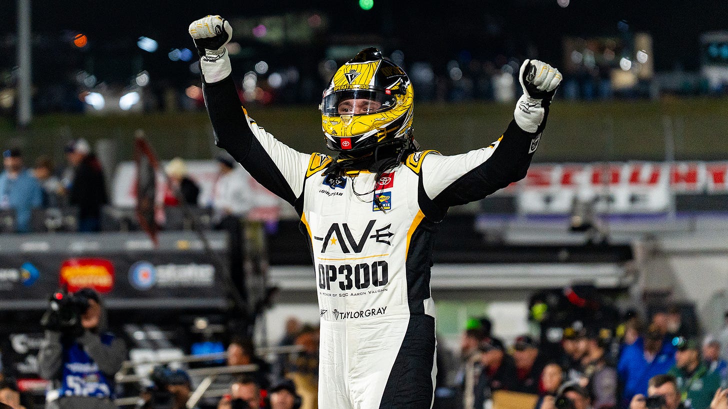 Taylor Gray finally emerged victorious at Martinsville as he won the NASCAR Xfinity Series Playoff race.