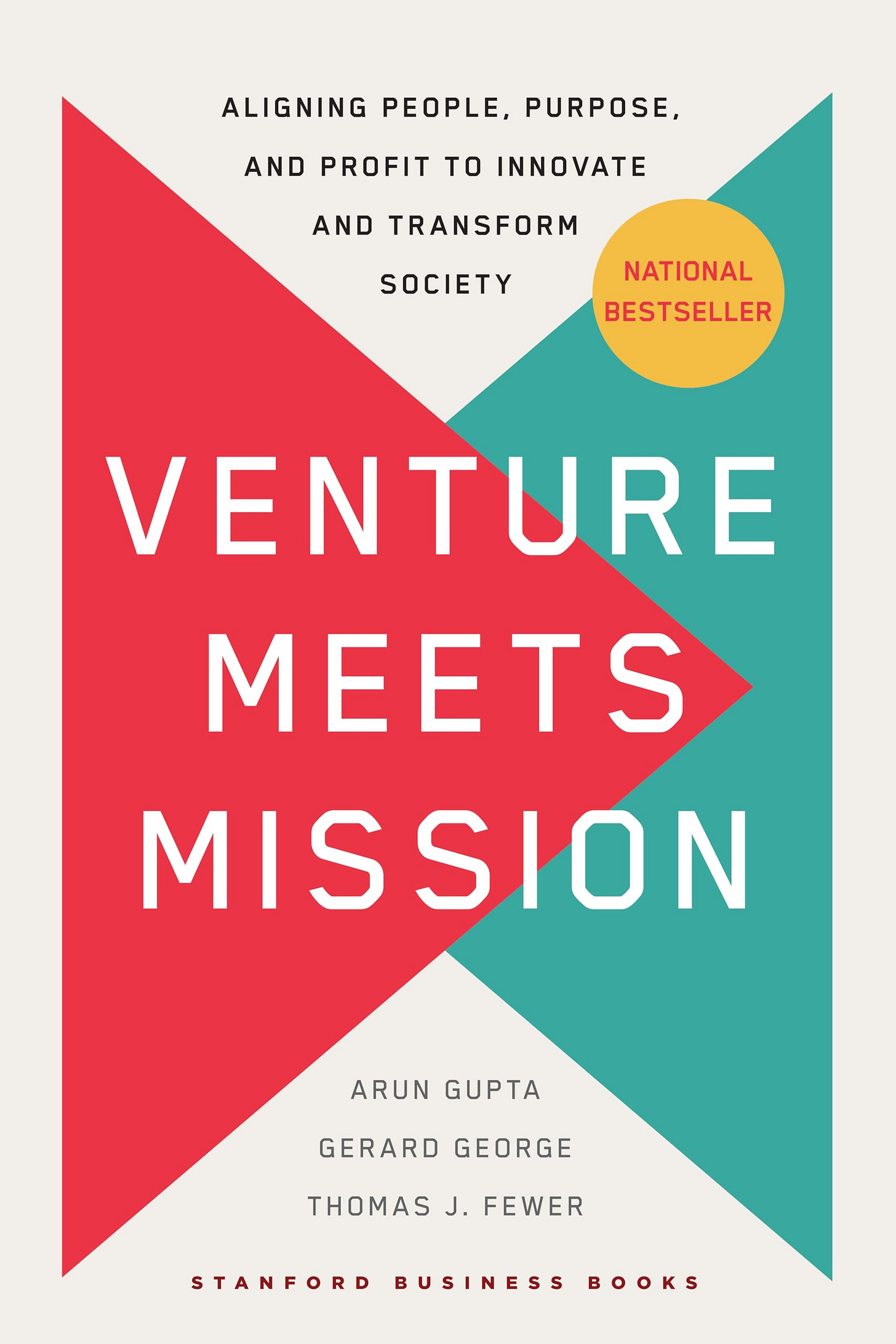 Cover of Venture Meets Mission, a book about mission-driven VC and aligning purpose with profit