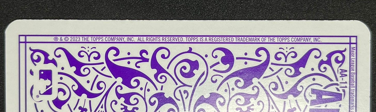 Choppy edges on 2023 Shohei Ohtani All Aces for PSA grading Choppy edges on 2023 Shohei Ohtani All Aces for PSA grading