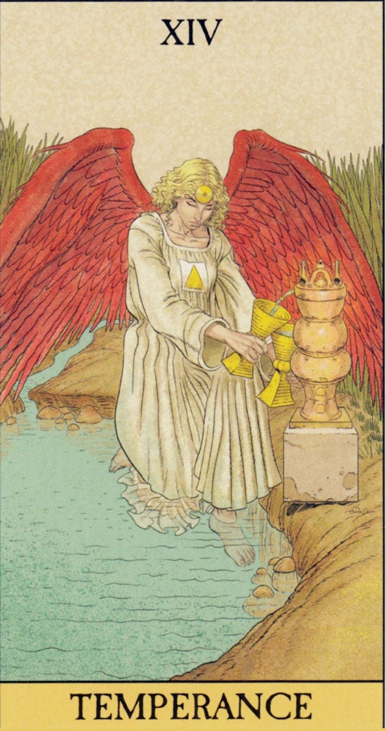 After Tarot Gallery | Temperance tarot card, Tarot decks, Tarot cards art
