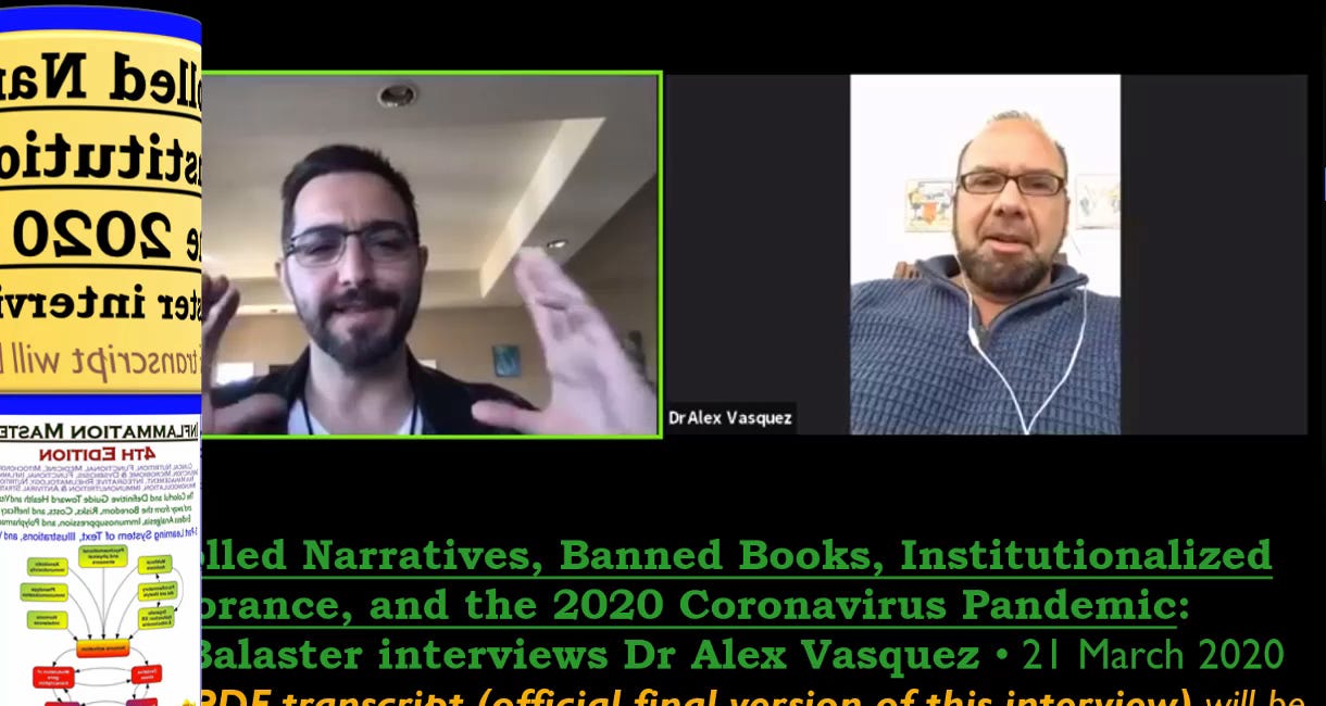 My Antiviral publications/videos in 2014 and 2019 predicted the 2020 Pandemic: ARCHIVED video interview between DrV and Cavin Balaster in March of 2020