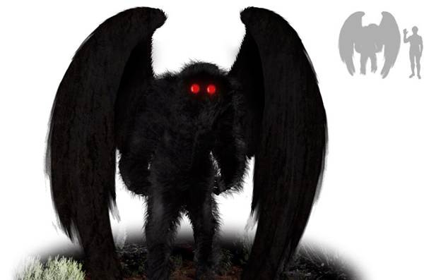 An artists impression of the Mothman, 2016. Credit: Tom Bertelink An artists impression of the Mothman, 2016. Credit: Tom Bertelink